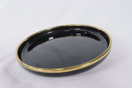 8.25-Inch Gold-Rimmed Ceramic Plate / 825DLP-3006#