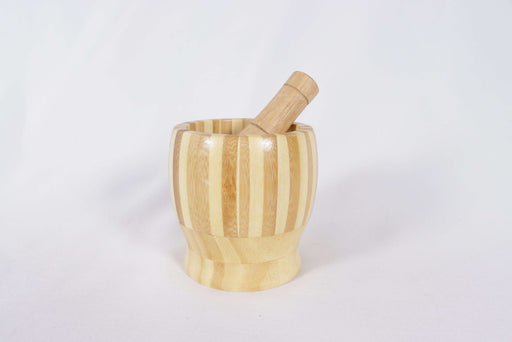 Bamboo Mortar Pestle / QS-DS058