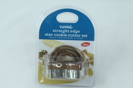3PCs Straight Edge Star Cookie Cutter Set / 1200175