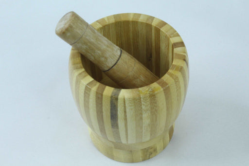 Bamboo Mortar Pestle /QS-DS058