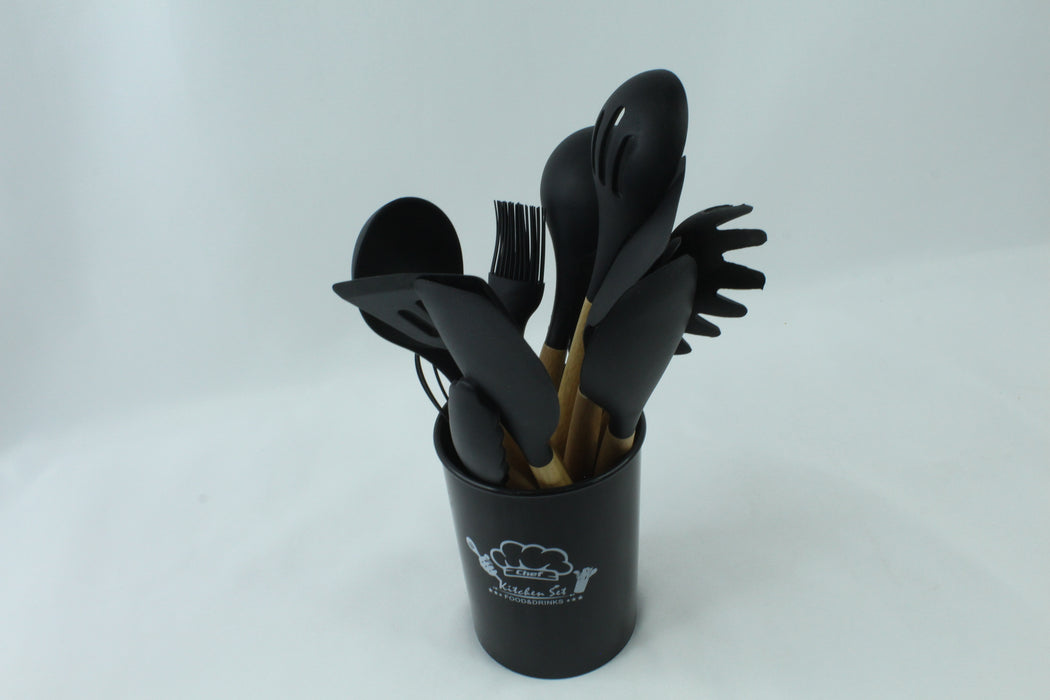 Silicone Kitchen Utensils / 12PS /